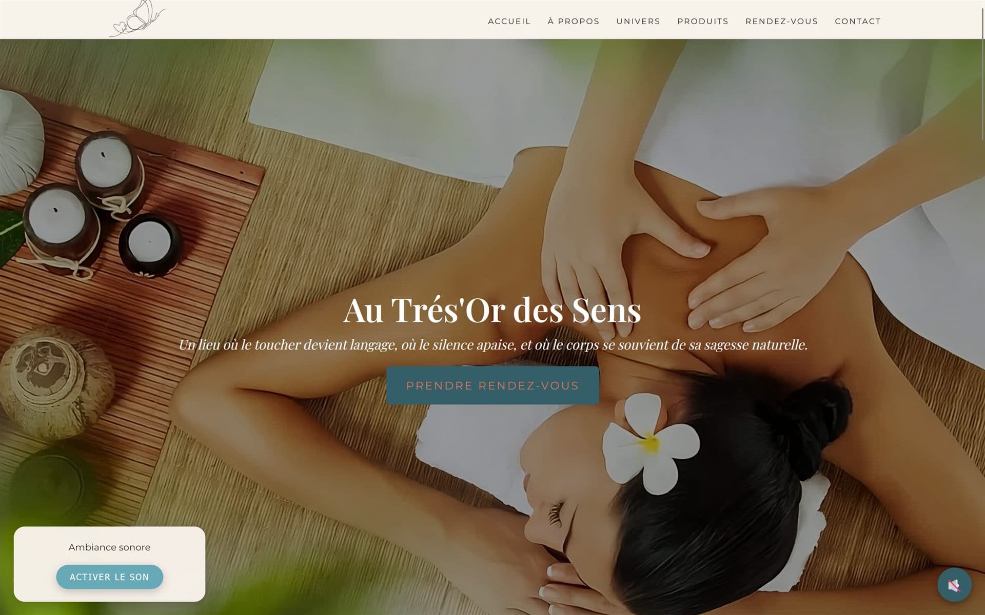 Aperçu du projet Au trés'Or des sens