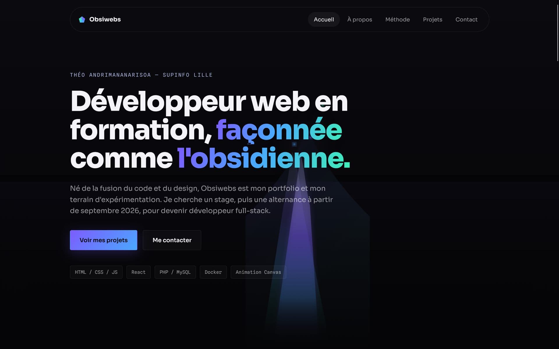 Aperçu du projet Obsiwebs V2