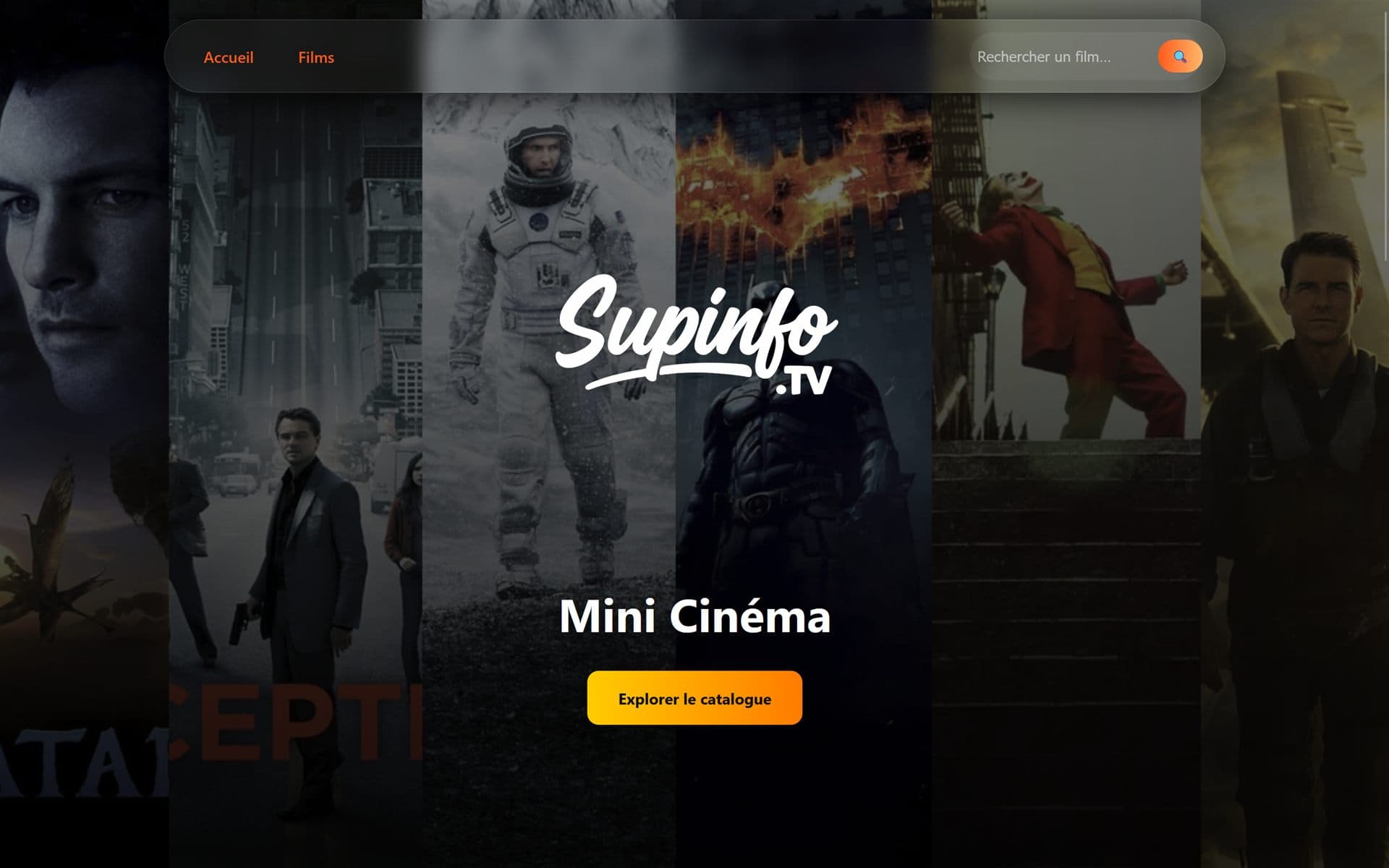 Aperçu du projet Supinfo.TV V1