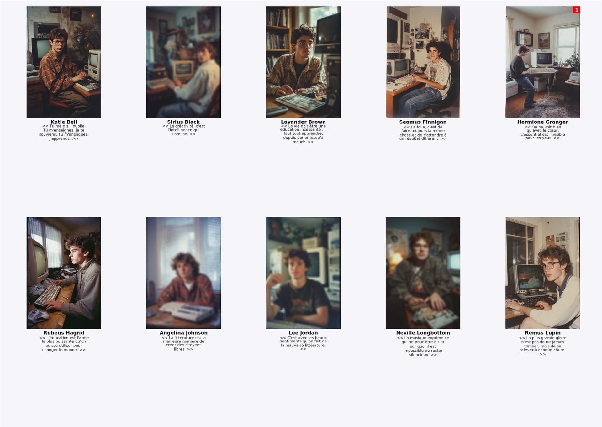 Aperçu du projet Yearbook